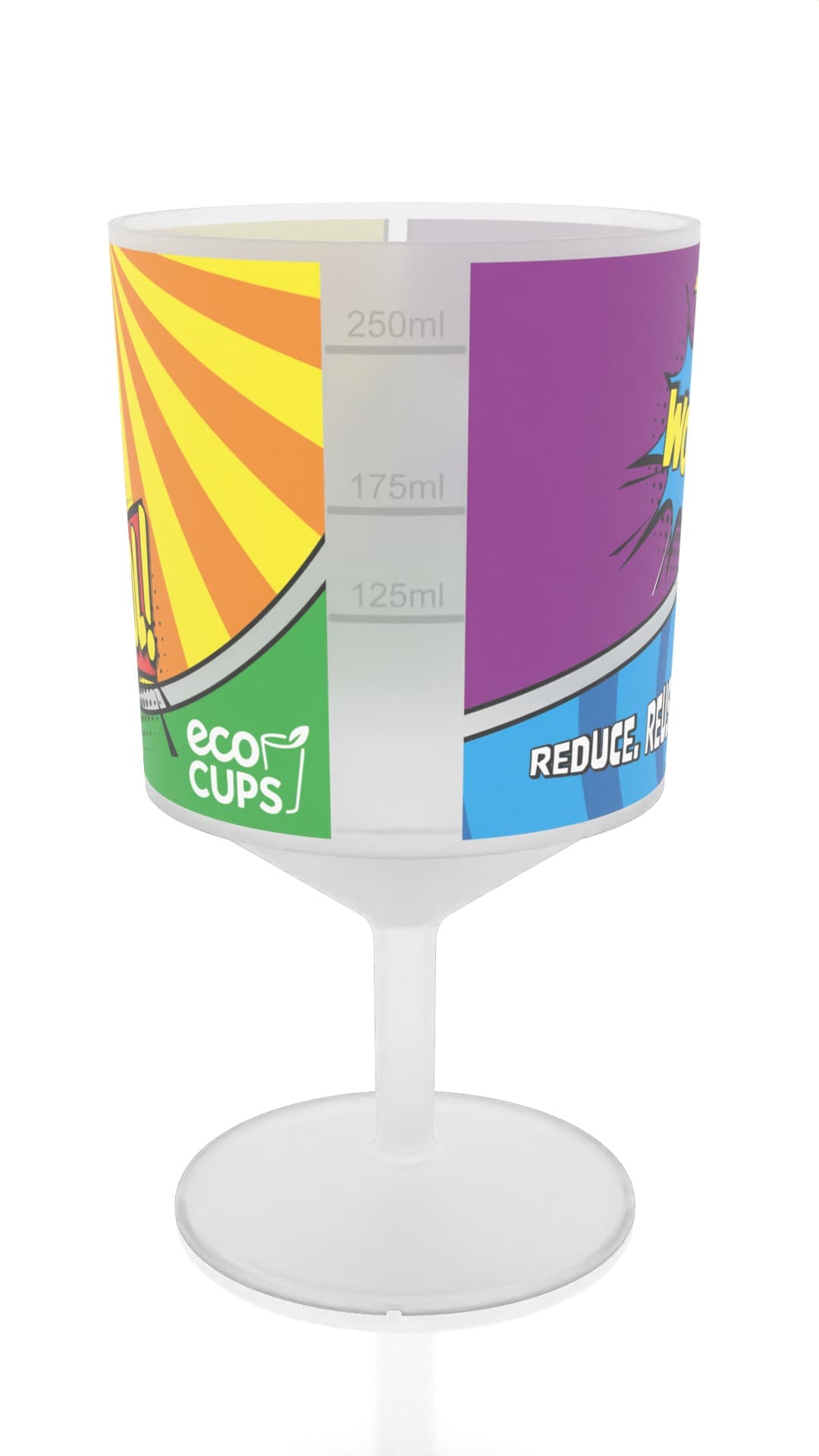 ECO350 – Stackable Wine Cup FULL COLOUR