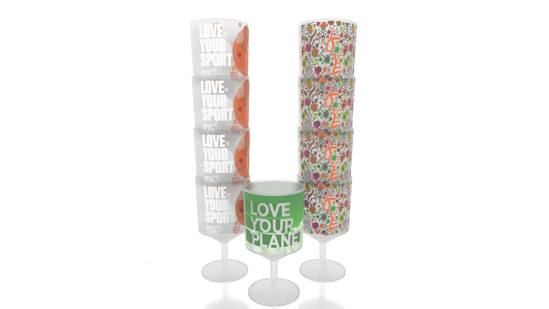 ECO350 – Stackable Wine Cup FULL COLOUR