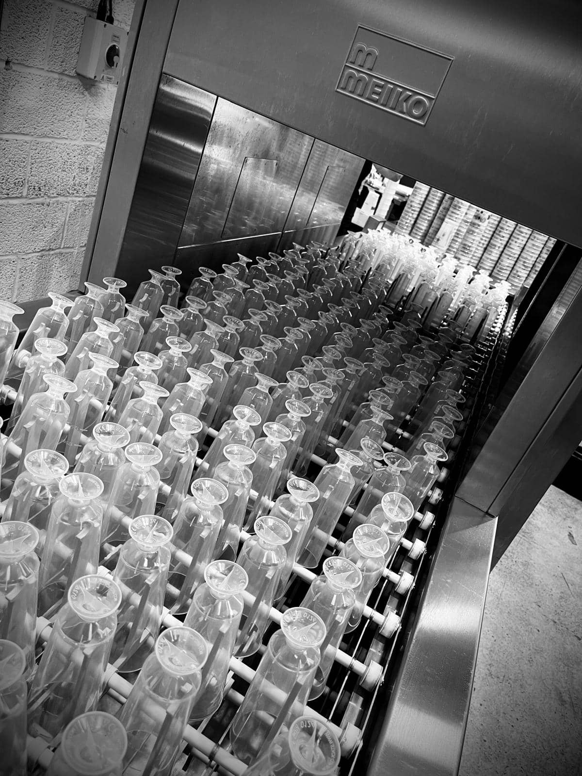 Stacked stadium pints